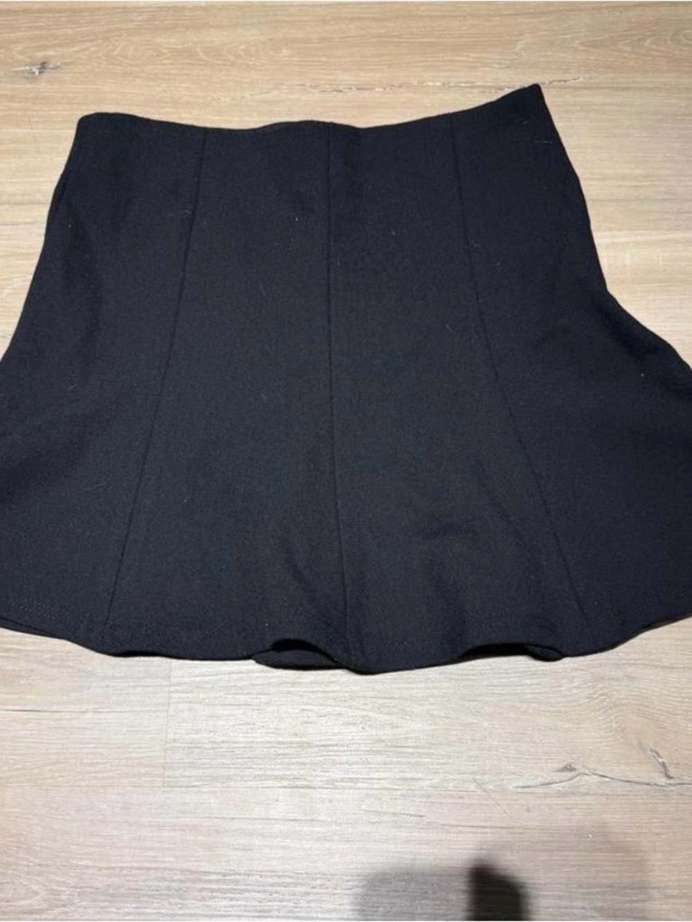 Zara Black Circle Skater Skirt